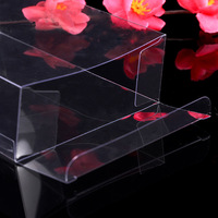 Boîte d'emballage en PVC rectangulaire transparente transparente personnalisée en Chine recyclable et gaufrée pour la manipulation de l'estampage du chocolat et de l'artisanat