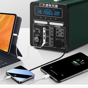Portable Power Station 220V Outdoor Emergency <b>Backup</b> <b>Battery</b> For Vendors Road Trips Live Streaming High Power Storage - Product Image 2