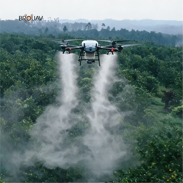 High Efficiency Agricultural Drone for Precision Farming Pesticide Spraying and Fertilizer Spreading with Long Endurance