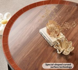 Table basse moderne en bois italienne, table <span class=keywords><strong>d</strong></span>'appoint durable et artistique pour salon et maison - Product Image 6