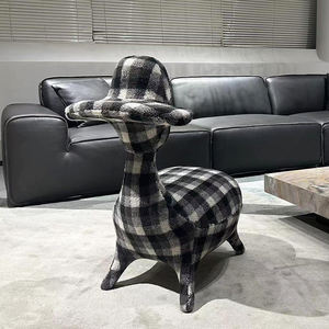 เก้าอี้ทรงโดนัลด์รูปสัตว์อินเทอร์เน็ตเก้าอี้ทรงถุงถั่วเป็ดสุดสร้างสรรค์แบบเรียบง่ายที่นั่งเล่นเกมเคลื่อนที่สำหรับเฟอร์นิเจอร์ในบ้านและห้องนั่งเล่น - Product Image 2