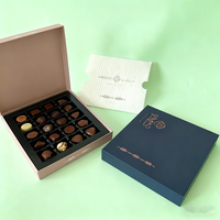 Boîtes personnalisées de luxe haut de gamme carrées faites à la main avec coussin rigide, logo en or rose gaufré, couleur personnalisée, laminage mat