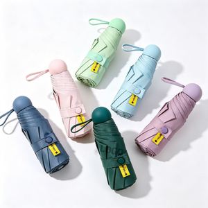 Parapluies pliables portables OEM 5 plis anti-UV avec logo pour événements promotionnels, cadeaux d'entreprise, mini parapluie plié - Product Image 1