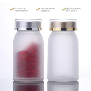 Frosted/Matte 100ml/150ml Pet Luxury Empty Plastic Screw Cap Dietary &amp; Nutritional Supplements Tablet <strong>Pill</strong> <strong>Capsule</strong> Bottle - Product Image 1