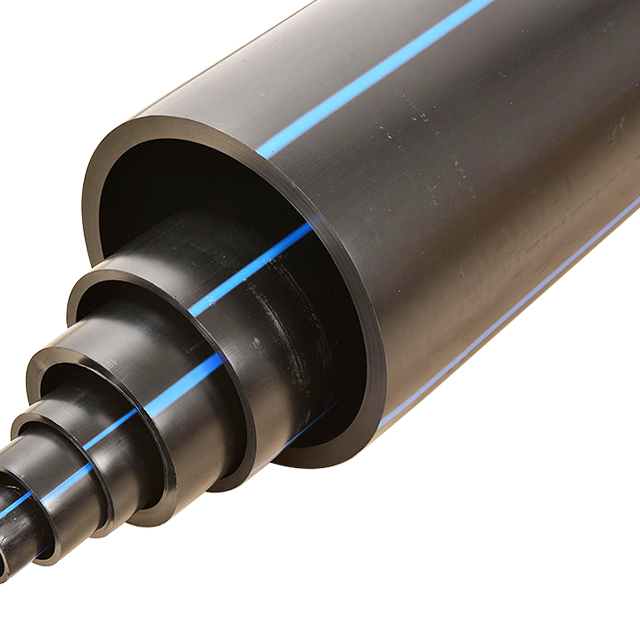 PN16 Portable Water Polyethylene Pipe PE100 , PP PE Black Flexible PVC Irrigation Pipe