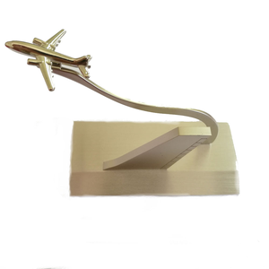 Заводская цена, оптовая продажа, держатель визитных карточек для самолетов из нержавеющей стали, подставка для визиток для стола - Product Image 4