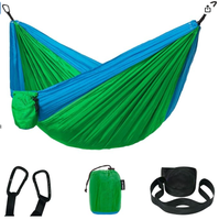 Hamac adapté à l'équipement de hamac de camping, à la survie en sac à dos extérieur ou au nylon de parachute léger portable de voyage
