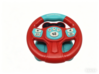 Mainan Setir Simulasi Mini untuk Balita, Mainan Mengemudi Interaktif Copilot dengan Klakson, Musik & Efek Suara
