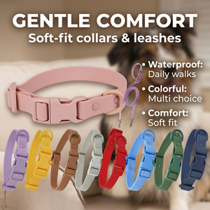 Collier pour animaux de compagnie imperméable multicolores OEM/ODM avec insert métallique renforcé, anneau en <span class=keywords><strong>D</strong></span>, logo personnalisé disponible - Product Image 1
