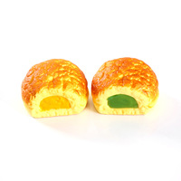 Pain d'ananas souple en PU à rebond lent, réaliste, anti-stress, sensoriel, jouet à presser, ornement de bureau, cadeau fantaisie