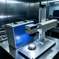 Nouvelle machine de gravure laser à fibre portable, petite, à refroidissement par air, pour usage domestique, haute précision, avec IA, pour métaux et bijoux