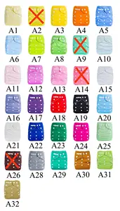 Ananbaby Ready To Ship Wholesale Solid Baby Cloth Diaper Absorbent Reusable Washable Cloth Nappies For 3-15KG Babies