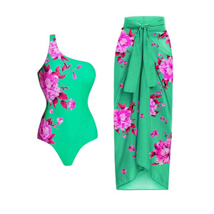 2025 <span class=keywords><strong>maillot</strong></span> <span class=keywords><strong>de</strong></span> <span class=keywords><strong>bain</strong></span> une pièce à imprimé floral tropical transfrontalier pour femmes Bikini à volants à haute élasticité avec logo à la <span class=keywords><strong>taille</strong></span> - Product Image 6