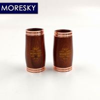 MORESKY Professional Mopane Wood Clarinet BB Tone Rose Gold Copper-Nickel Keys Customizable Soprano M16 (OEM) Made in China
