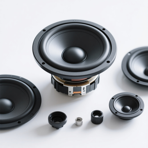 3.5 Inch Paper Cone <b>Car</b> Midrange <b>Speaker</b> Red and Black Color High Fidelity Audio for Auto Sound System Upgrade - Product Image 5