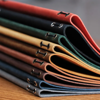 Porte-menu en cuir de qualité supérieure, pochettes pour menus vintage pour restaurant, porte-menu pliable pour dîner