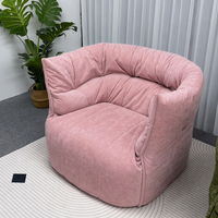 Canapé simple Brigandin avec tissu compressé, fauteuil de détente moderne et minimaliste pour salon, balcon et chambre