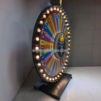 Grand plateau tournant robuste et personnalisé pour jeux, idéal pour les spectacles de jeux, les casinos ou les activités promotionnelles 2,2 m