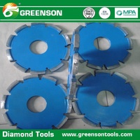Lame de rainurage diamantée GREENSON personnalisée pour le béton armé, revêtement Ti-Coated