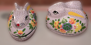 Boîtes en forme de lapin en papier mâché du cachemire de haute qualité parfait souvenir de décor à la maison de Pâques - Product Image 5