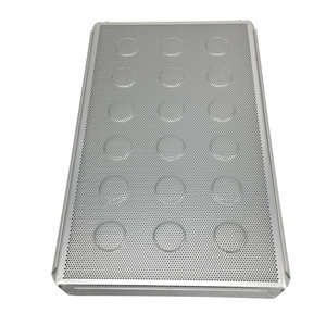 사용자 정의 알루미늄 천공 타르트 쉘 베이킹 트레이 베이킹 금형 컵케익 마카롱 베이킹 팬 532*325*14mm - Product Image 2