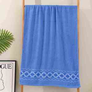 Serviette de bain en coton pur 14S avec logo personnalisé, produit de haute qualité, doux et confortable - Product Image 4
