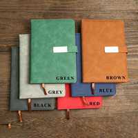 Journal personnalisé A5 en cuir Ensemble de cahiers de notes de luxe Bureau d'affaires Cadeaux d'entreprise promotionnels avec stylo Vente en gros Cahier