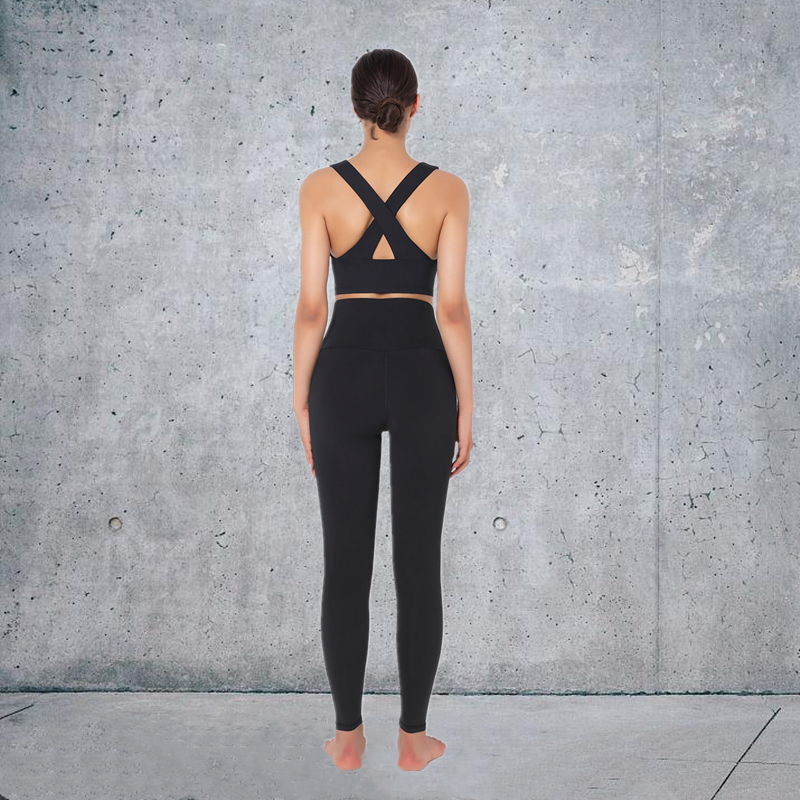 5 colors  high product quality Fashion Modern Breathable Workout Clothing Women Active Wear Yoga Set fitness