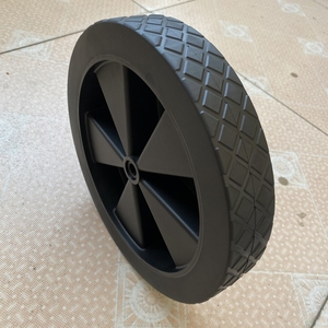 10 "Hochleistungs-Voll gummi rad Kunststoff kern Industrie rollen 10*1,75 Zoll Rollen - Product Image 4