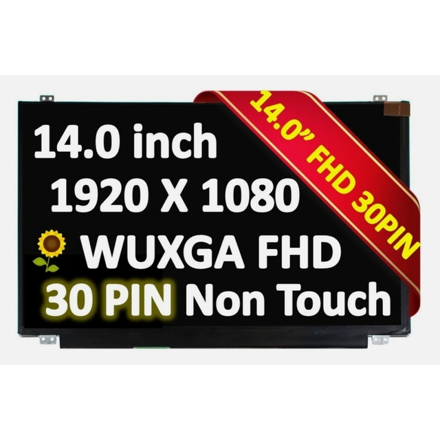 New Generic B140HAN01.3 LED LCD Laptop Screen IPS 30pin Connectors FHD 1920x1080 Display 14.0 WUXGA