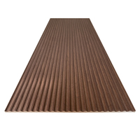 Film PVC 3D MDF Super Flexible Panneau ondulé cannelé Panneau mural décoratif flexible à lamelles incurvées pliables pour décoration murale
