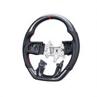 Volant de direction Racing en fibre de carbone noire à 3 branches, modification et amélioration pour camionnettes Dodge Ram 4500/5500 modèles 2018-2022