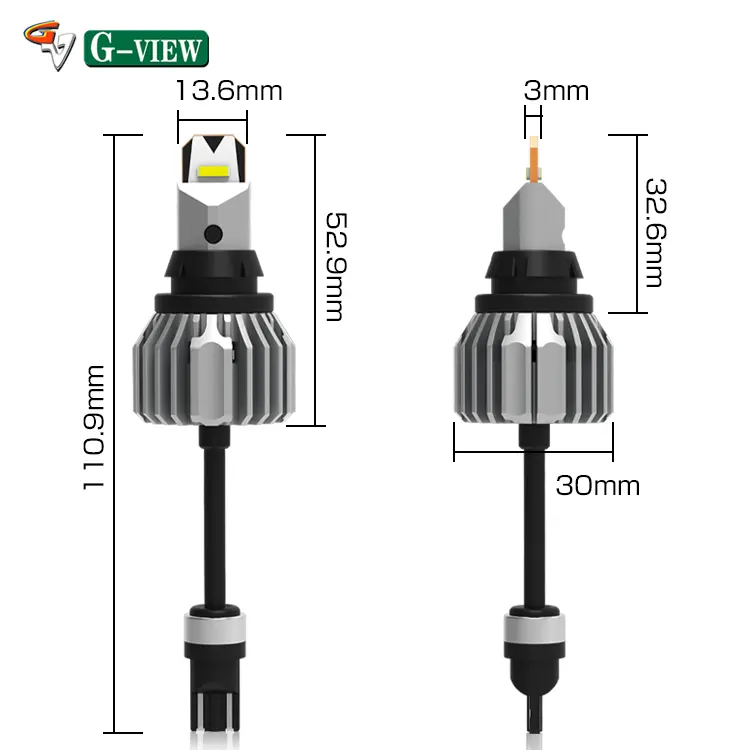 G-VIEW Fábrica Diretamente Vendas Alta Qualidade Carro Cauda Lâmpada Traseira Luz Automotiva LED Luz Auto LED Reversa Luzes T15