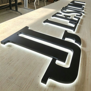 Enseigne Lumineuse LED Extérieure Personnalisée, Lettres Boîtiers 3D, Logo Métallique Publicitaire LED, Enseigne Commerciale 3D Rétroéclairée - Product Image 2