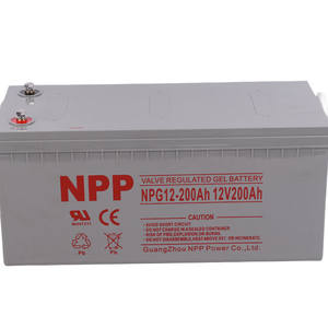 NPP Naipu مزود طاقة بدون صيانة حمض الرصاص مزود بشاشة EPS DC بطارية 12V200AH - Product Image 1
