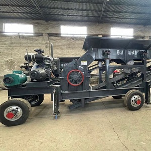 Set lengkap penghancur batu kerikil seluler penumbuk batu portabel & tanaman skrining untuk tambang agregat - Product Image 1