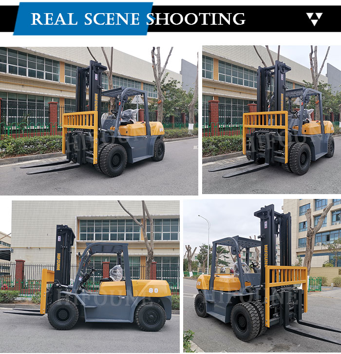 Hifoune Isuzu engine 8 ton diesel forklift truck for sale