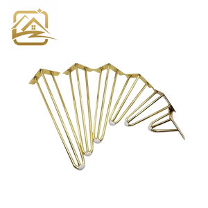 Pieds de canapé en métal noir à hauteur variable, vente en gros d'usine, pieds de meubles en fer durables pour canapé-lit et armoire - Product Image 1