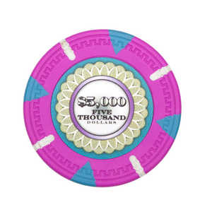 Mint 13.5 Gram <b>Clay</b> Poker Chips with Tray High Quality Gaming Chips for Professional Players - Product Image 2