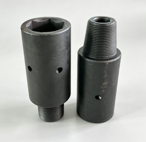 Precision Forged <b>Drill</b> Rod <b>Adapter</b> with Square <b>Socket</b> and Pin Hole for Torque Transmission - Product Image 1