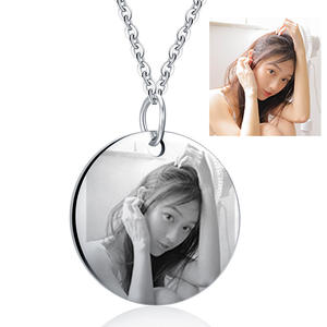 ड्रॉपशीपिंग कस्टम पालतू पालतू जानवर प्रेमी उपहार के लिए बिल्ली कुत्ते फोटो गहने उत्कीर्ण हार - Product Image 6