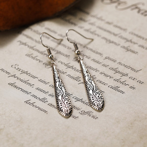 Orecchini Pendenti a Goccia Boho con Rilievo per Donne, Accessori Classici in Rame Stile Etnico Vintage per Fidanzamento - Product Image 3