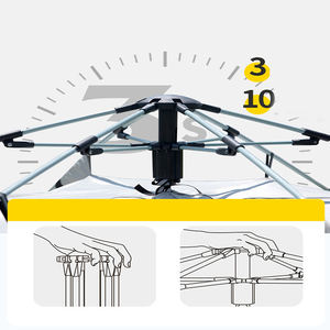 Tente de camping extérieure automatique quatre saisons, grande capacité, en tissu Oxford, imperméable, avec une chambre, pour les aventures (vente en gros) - Product Image 3