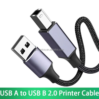 Câble de bonne qualité USB A mâle à B mâle pour imprimante 0.5M 1M 1.5M 2M 3M 5M câble d'imprimante AM/BM USB 2.0 plaqué or
