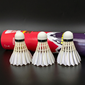 SNOWPEAK SP909 Fabricant de volants de balle de badminton <span class=keywords><strong>Prix</strong></span> <span class=keywords><strong>d</strong></span>'usine Plume <span class=keywords><strong>d</strong></span>'oie Bonne durabilité de <span class=keywords><strong>vol</strong></span> pour match de tournoi - Product Image 1