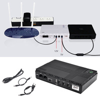 Fuente de Alimentación Ininterrumpida (UPS) de CC de 10400 mAh, POE 5V 9V 12V CC, para Router WIFI, Módem, Mini UPS en Línea