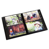 Album photo sans acide à couverture rigide en PP pour les photos de 4 "x 6" incluses, mallette de rangement en plastique.