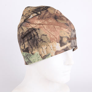 Kustom kualitas tinggi pohon cetak Logo tengkorak topi reversibel Satin Lined Beanie bersepeda berkendara berlari topi Beanie - Product Image 1