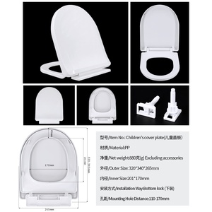 ชุดฝารองนั่งชักโครกสีขาวสำหรับเด็กและผู้ใหญ่ ป้องกันแบคทีเรีย ทนทาน พร้อมฝารองนั่งแบบปิดนุ่มนวล และกลไกถอดประกอบได้อย่างรวดเร็ว - Product Image 6