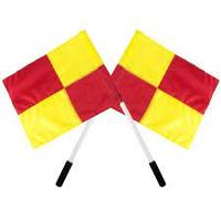 Gahumi Drapeaux d'arbitre de football Promotion Juge de football Linesman Ligne de touche Fair Play Drapeaux de match sportif Équipement d'arbitre